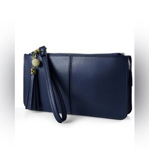 Elegant Navy Wristlet Clutch